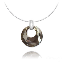 Collier en Cristal et Argent Collier Victory en Argent et Cristal Bronze Shade